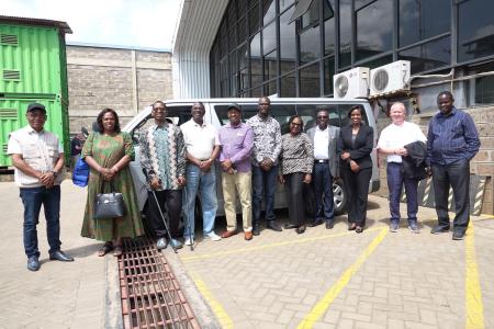 From left: Dr Master Matlhaope, Naomi Bedan, Apostle Othniel Mwabili, Bishop Stephen Mutua, Bishop Geoffrey Njuguna, Benjamin Arunda, Eunice Mwongera, Joseph Ngetich, Ann Musau, Steven Lane and Apostle John Kimani all from EAK. Photo by: Jacqueline Mwende