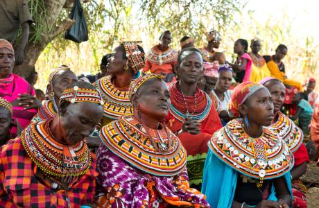 Women from the Sauti Moja Peace Project.