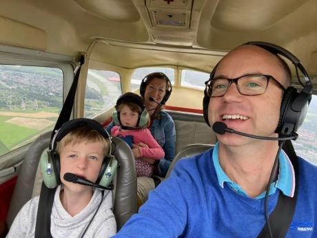 The de Wits get used to flying a Cessna Caravan instead of an airliner (credit: Joost de Wit)