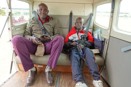 Nicholas and Samuel in the shuttle